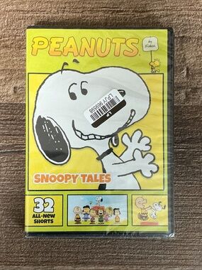 Peanuts Snoopy Tales DVD - Yellow and White Illustrated Cover